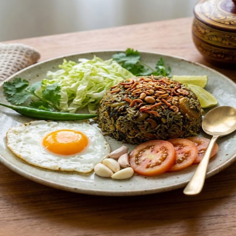 Pickled tealeaf rice